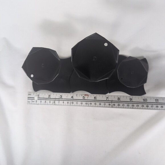 Partylite 3 Set Windswept Base P0100 Black Metal Votive Candle Holders Twisted - Picture 6 of 12